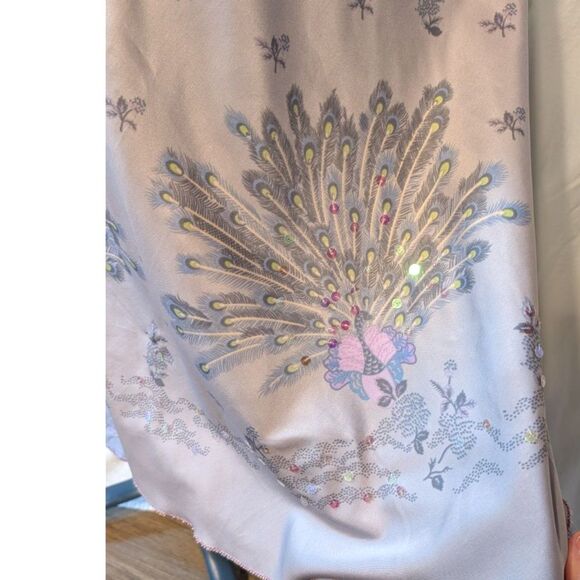 Aquarius Layered Sequined Skirt, sz S - Picture 3 of 6